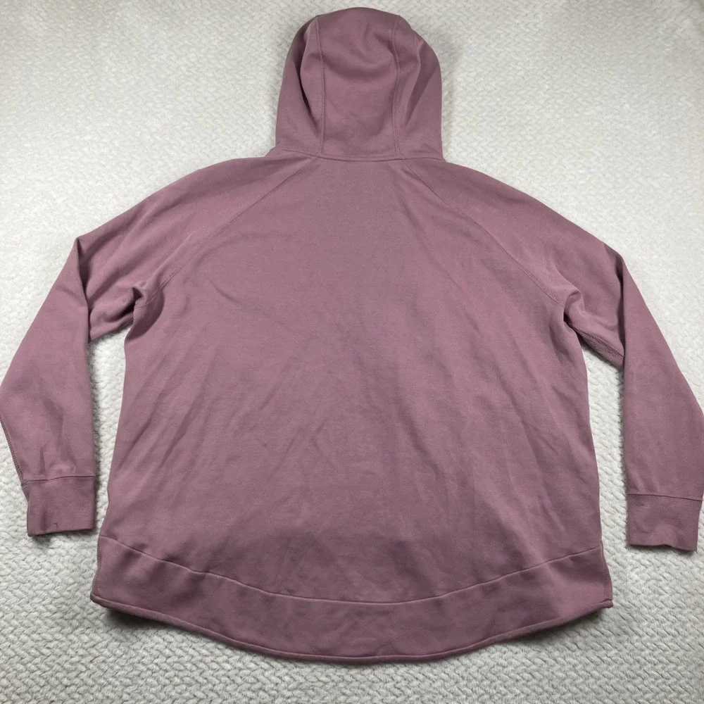 Nike Tech Fleece Zip Up Hoodie Cape Sweatshirt‎ Women's XL Lilac Swoosh Athletic